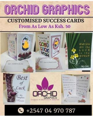 CUSTOMIZED SUCCESS CARDS