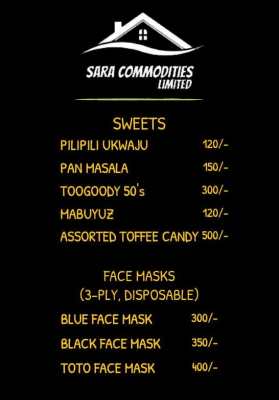 SARA COMMODITIES – NEW PRICE LIST