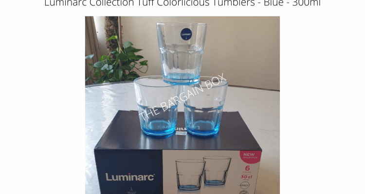Luminarc Collection Tuff Colorlicious Tumblers – Assorted Colours – 300ml