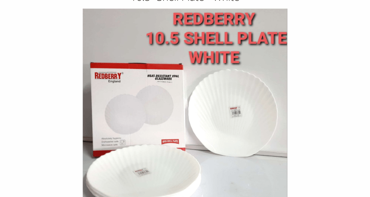 Redberry – 10.5″ Shell Plate – White