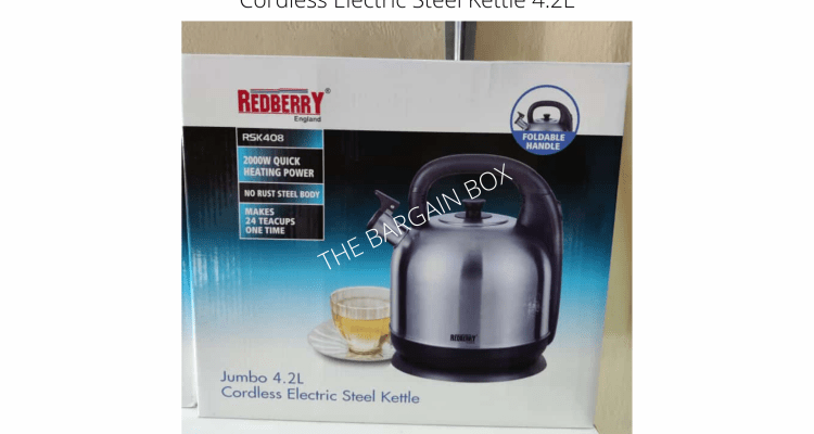 Redberry Electric Steel Kettle – 4.2L
