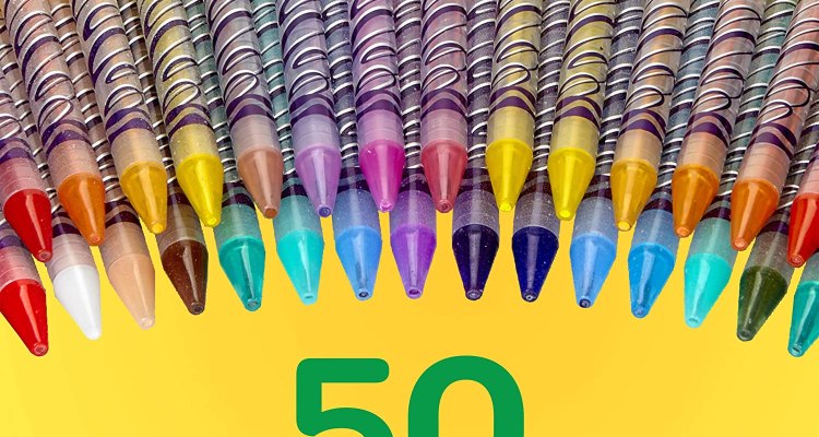 Crayola Twistables Colored Pencil Set, School Supplies, Coloring Gift, 50 Count