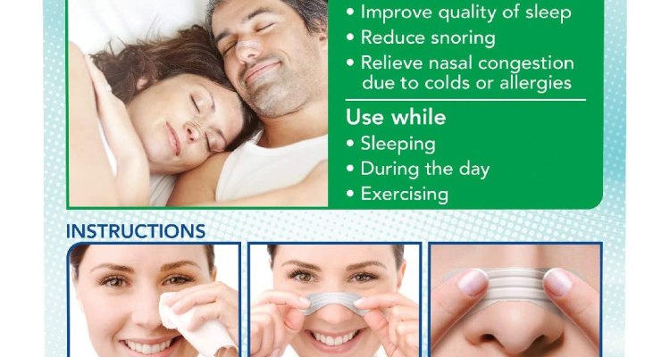 Instaclear Extra-Strength Nasal Breathing Strips (MADE IN USA) – Works Instantly – Nasal Congestion Relief, Stops Snoring, Cold & Allergy