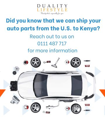 Did you know that you can ship auto parts from U.S. to Kenya through Duality Lifestyle?