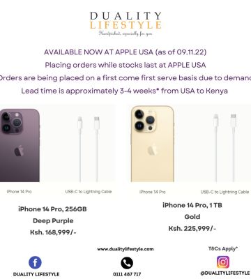 APPLE IPHONE 14 PRO – GET YOURS FROM USA TO KENYA