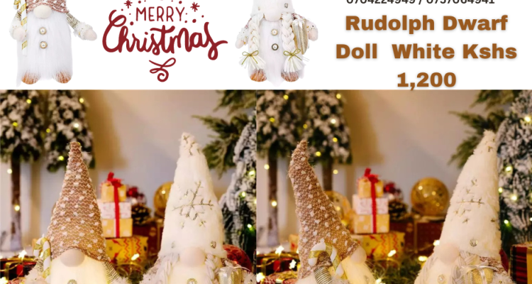 Rudolph Dwarf Doll White @ Kshs 1,200