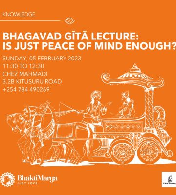 Bhagavad-Gita Lecture: Is just peace of mind enough?